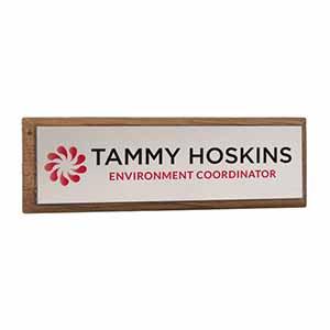 Product image 3 for Wood Framed Name Badge